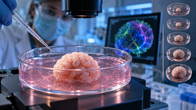 Harvard neuroscientists kept human brain organoids alive for over five years, breaking the 694-day record and mimicking brain development