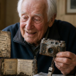 In 1963, a German mountain climber lost his belongings after falling into a crevasse; today, melting Alpine glaciers reunite the 86-year-old man with his deteriorated documents, camera, and whistle