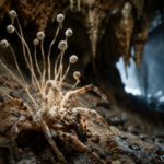 In 2025, scientists discovered a new “zombie” fungus in British caves; it appears to manipulate spiders before killing them