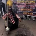 'Road to hell': Fed up with potholes, Kanpur locals inaugurate 'Yamraj's Gate'