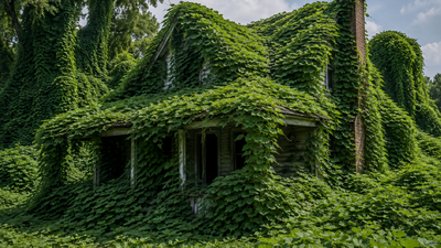 Kudzu was brought to America as a garden plant; scientists now warn its tangled vines can become wildfire fuel