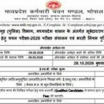 MP Police SI Recruitment 2026 notification out for 504 posts: Check dates, eligibility and physical standards