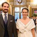 Princess Diana's godson Prince Philippos and Princess Nina welcome first child, son Kimon Thomas Konstantinos, via surrogate in the US nearly six years after their wedding
