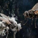 Scientists found a fungus that turns female flies into zombies, then uses their dead bodies to spread spores to healthy flies