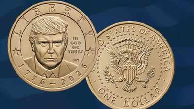 Trump’s $1 coin is here: Gold-finish coin featuring US president’s likeness to go on sale