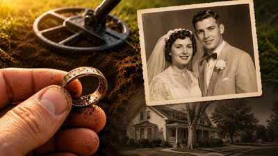 Before he died in 2013, an Ohio man gave his son a final mission: use a metal detector to find the wedding ring he lost in the yard nearly 50 years ago |